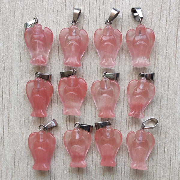 Mixed Crystal Angel Pendants-ToShay.org