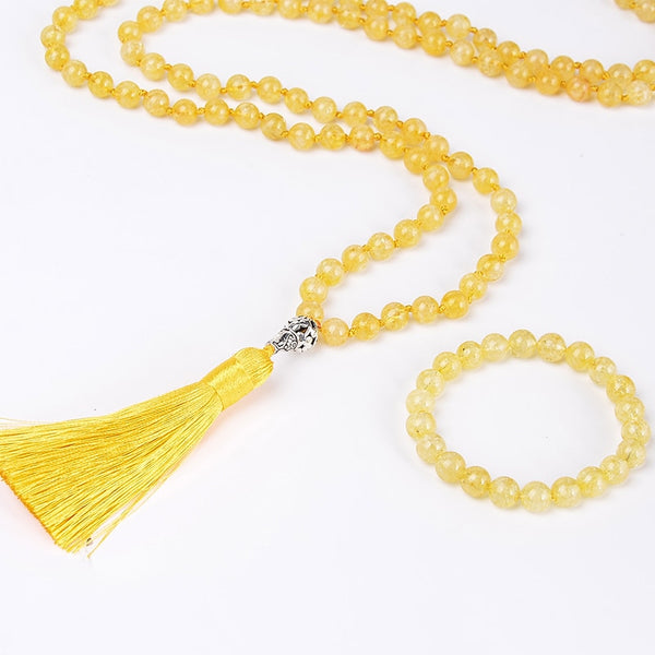 Yellow Citrine Mala Beads-ToShay.org