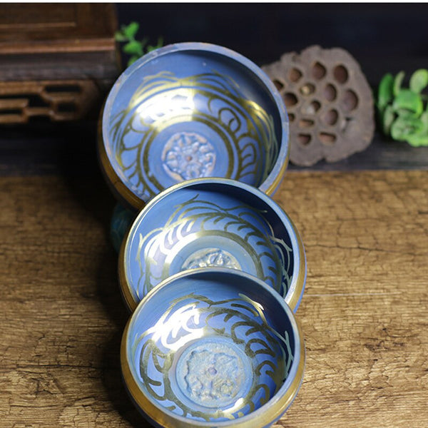 Blue Copper Singing Bowls-ToShay.org