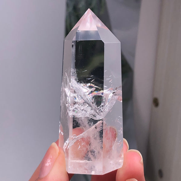 Clear Lemurian Seed Crystal Point-ToShay.org