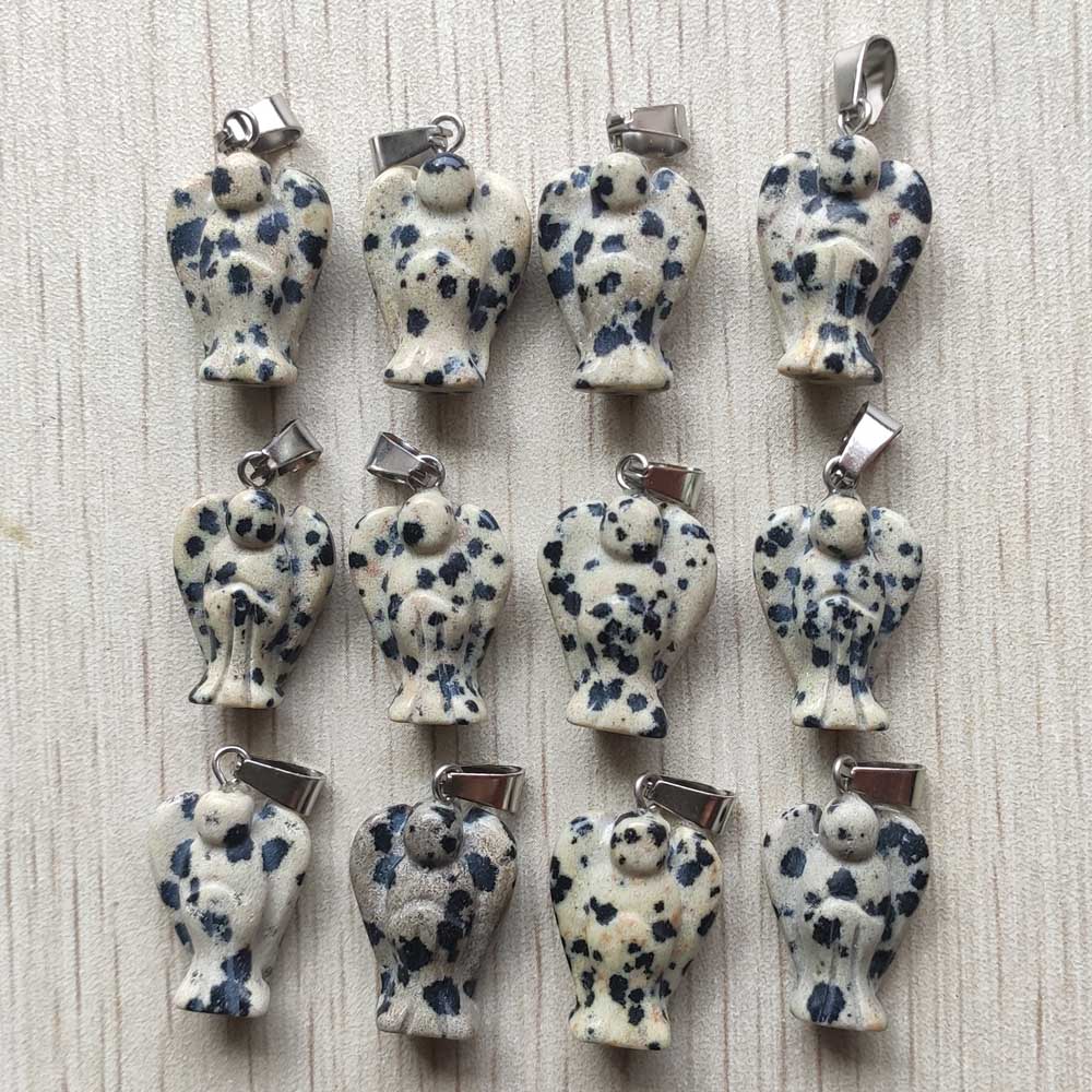 Mixed Crystal Angel Pendants-ToShay.org