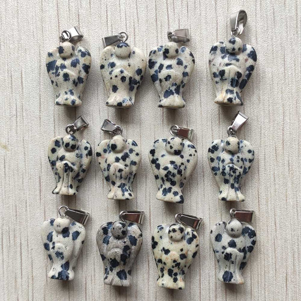 Mixed Crystal Angel Pendants-ToShay.org