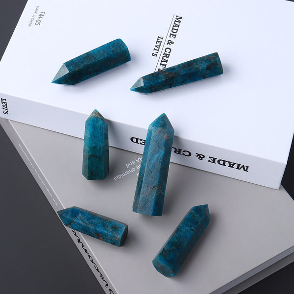 Blue Apatite Point Wands-ToShay.org