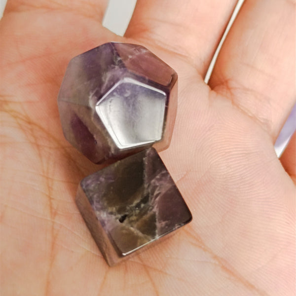 Purple Amethyst Platonic Solids-ToShay.org