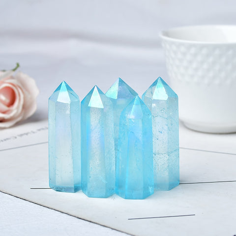 Blue Aura Crystal Point-ToShay.org