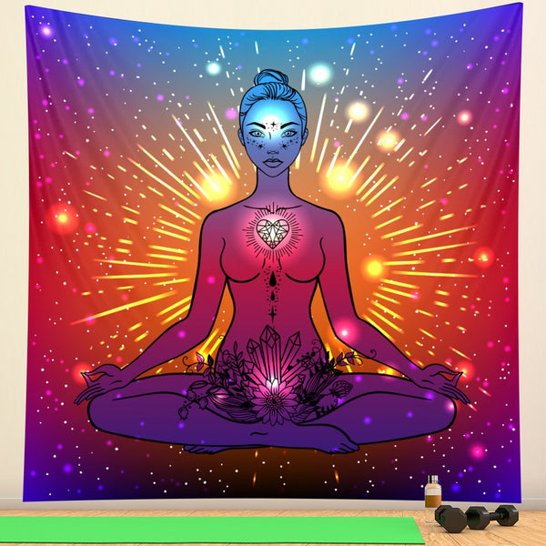 Chakra Meditation Tapestry-ToShay.org