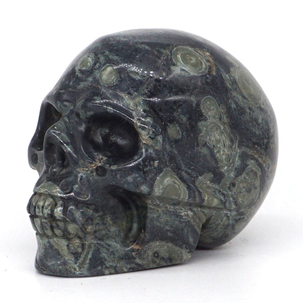 Green Kambaba Jasper Skull-ToShay.org