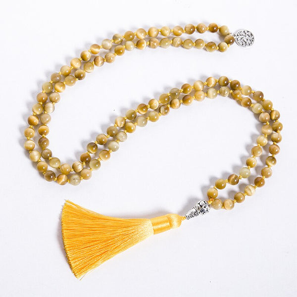 Gold Tiger Eye Prayer Beads-ToShay.org