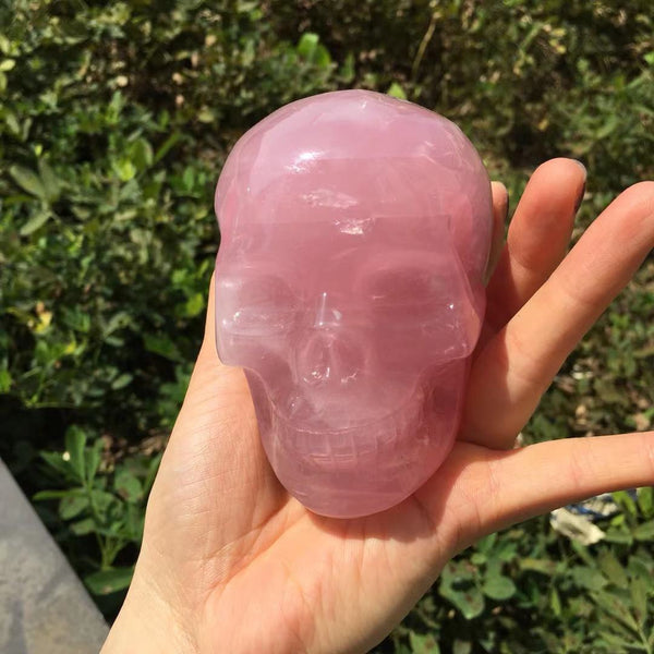 Pink Quartz Crystal Skull-ToShay.org