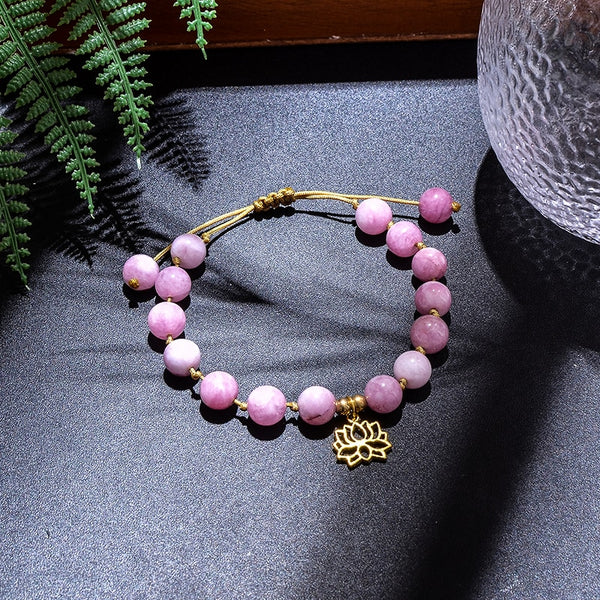 Pink Kunzite Mala Beads-ToShay.org