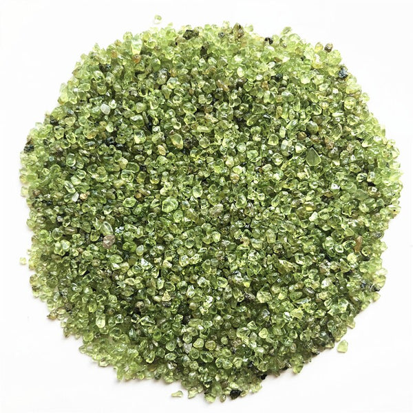 Green Peridot Olivine Crystal-ToShay.org