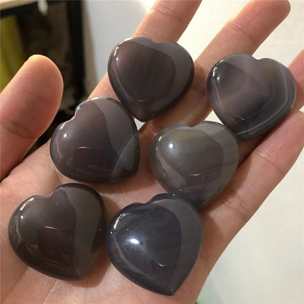 Grey Agate Heart-ToShay.org