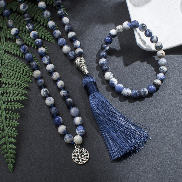 Blue Sodalite Mala Beads-ToShay.org