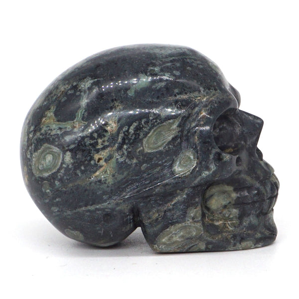 Green Kambaba Jasper Skull-ToShay.org