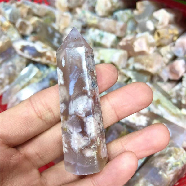 Pink Cherry Agate Wand-ToShay.org