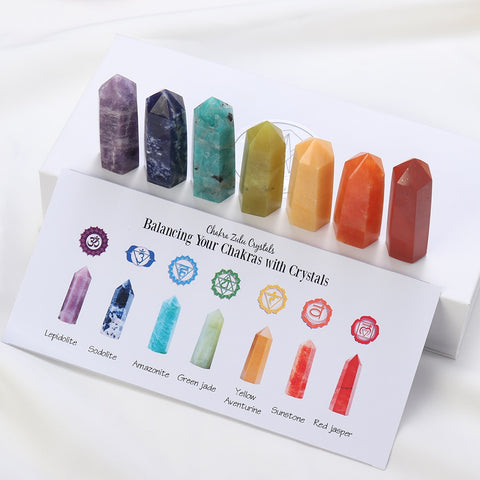 Chakras Crystal Point Set-ToShay.org