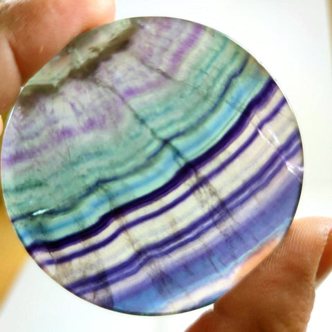 Rainbow Fluorite Disc-ToShay.org