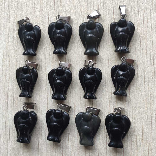 Mixed Crystal Angel Pendants-ToShay.org