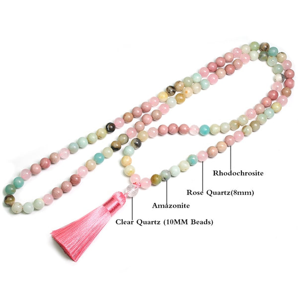 Pink Rhodochrosite Prayer Beads-ToShay.org