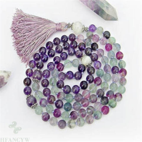 Purple Fluorite Mala Beads-ToShay.org