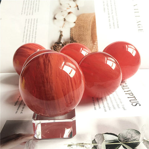 Red Smelted Crystal Ball-ToShay.org
