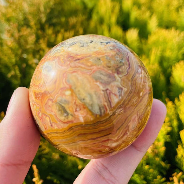 Crazy Lace Agate Ball-ToShay.org
