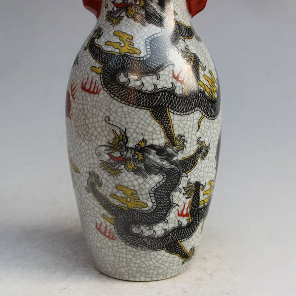 Jingdezhen Dragon Vase-ToShay.org