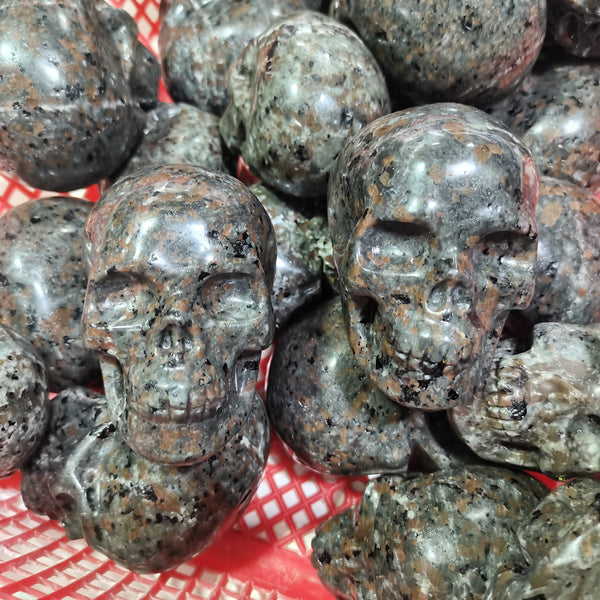 Grey Yooperlite Skulls-ToShay.org