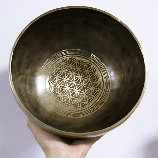 Flower Brass Singing Bowl-ToShay.org
