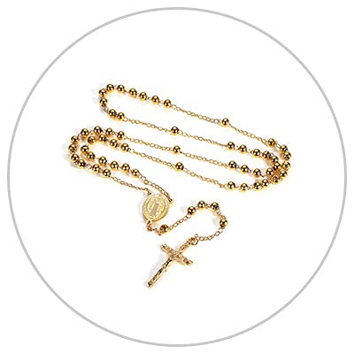 Gold Rosary Beads-ToShay.org