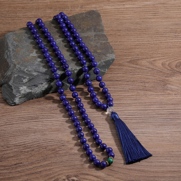 Blue Lapis Lazuli Mala Beads-ToShay.org