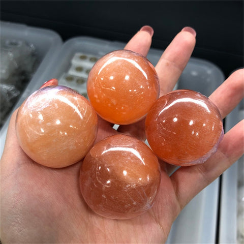 Orange Selenite Ball-ToShay.org