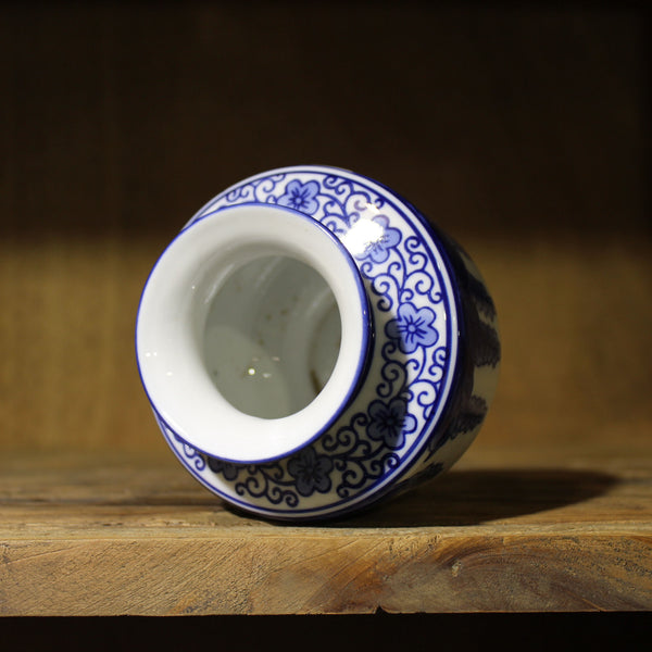 Blue and White Ceramic Vase-ToShay.org