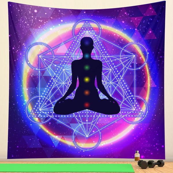 Chakra Meditation Tapestry-ToShay.org