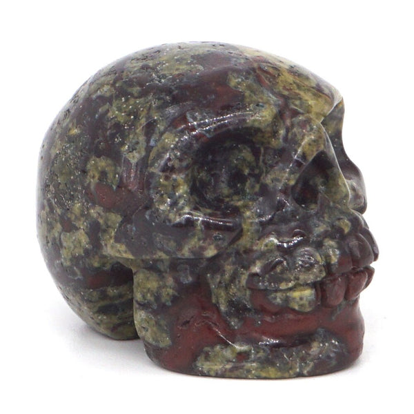 Green Dragon Bloodstone Skull-ToShay.org