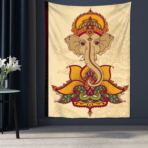 Buddha Ganesha Tapestry-ToShay.org