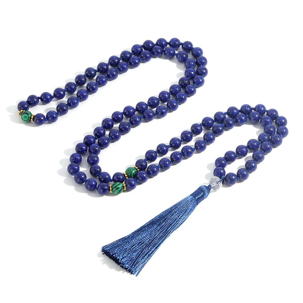 Blue Lapis Lazuli Mala Beads-ToShay.org