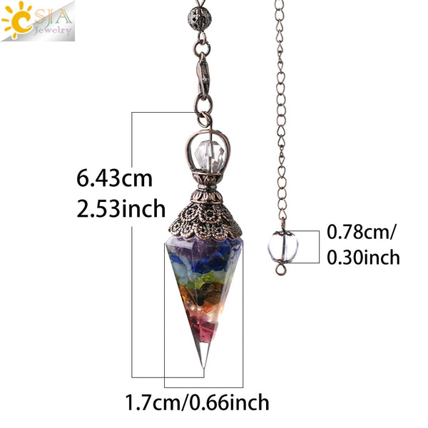 Mixed Crystal Dowsing Pendulum-ToShay.org