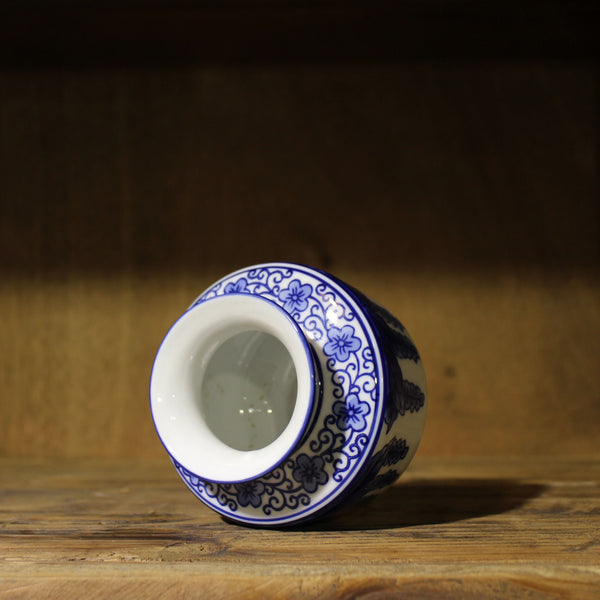Blue and White Ceramic Vase-ToShay.org