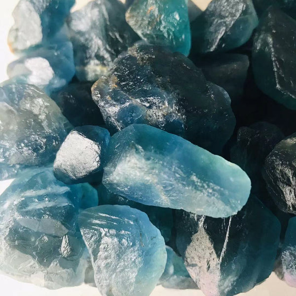 Blue Fluorite Raw Stones-ToShay.org