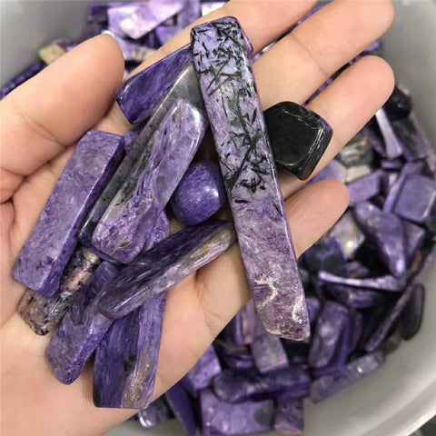 Purple Charoite Quartz Chips-ToShay.org