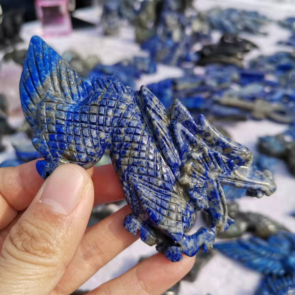 Blue Lapis Lazuli Dragon-ToShay.org