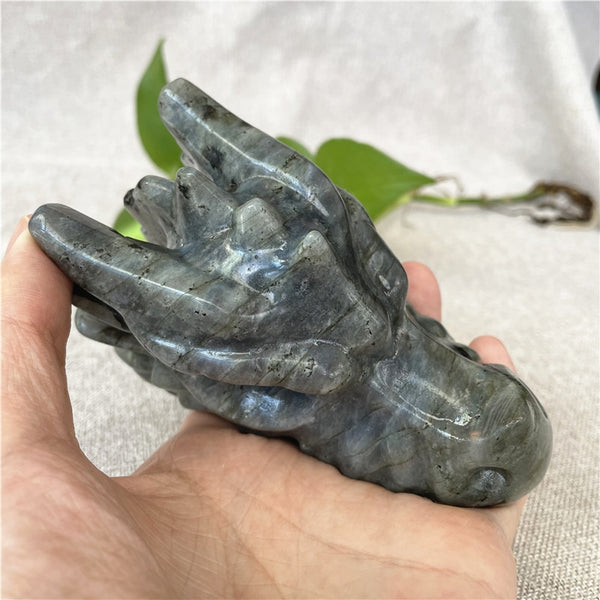 Blue Labradorite Dragon Head-ToShay.org