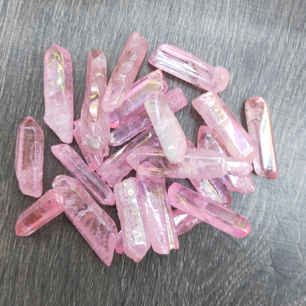 Pink Aura Crystal Chips-ToShay.org