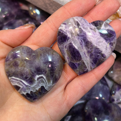 Purple Dream Amethyst Hearts-ToShay.org