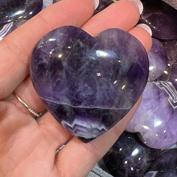 Purple Dream Amethyst Hearts-ToShay.org