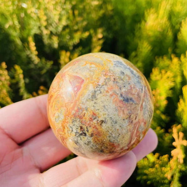 Crazy Lace Agate Ball-ToShay.org
