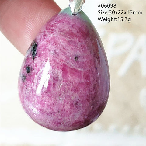 Pink Ruby Zoisite Pendant-ToShay.org