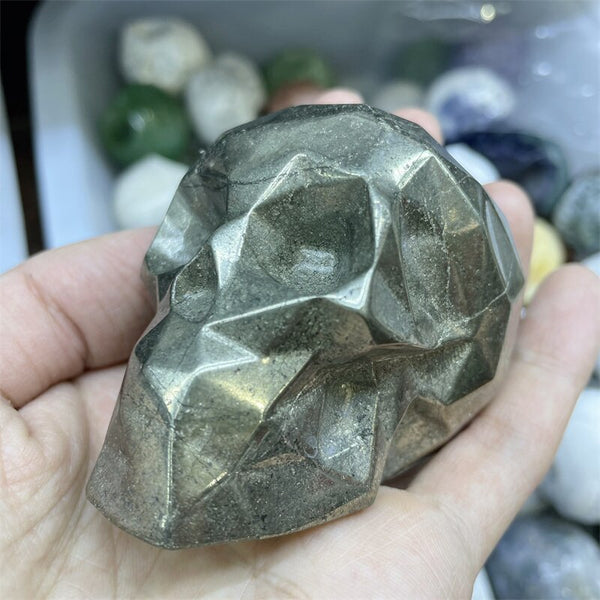 Silver Pyrite Skulls-ToShay.org