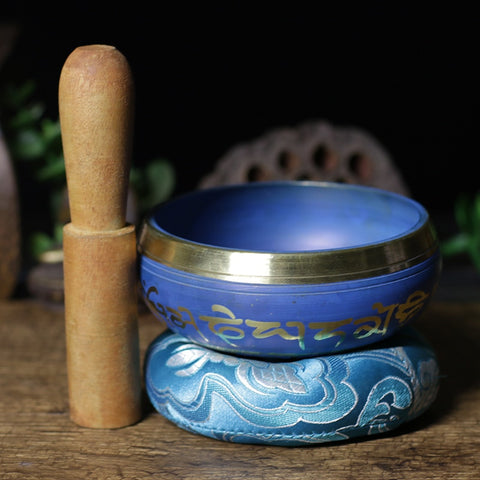 Blue Copper Singing Bowls-ToShay.org